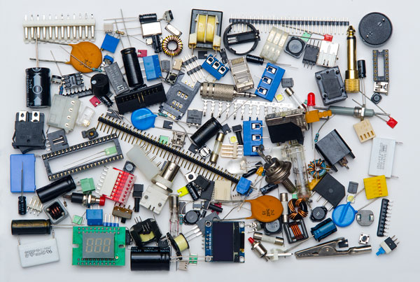 Electronic Component Symbols: Resistor, Capacitor, Transformers and Connectors