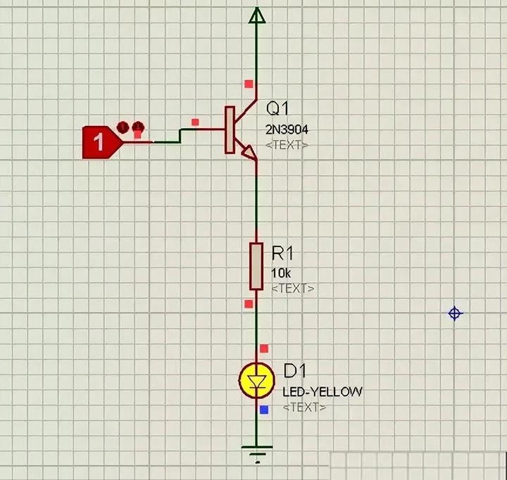 2N3904 transistor as a switch